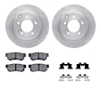 WFWH1-03018 Rear Brake Disc and Pad Kit, Plain Surface, 305 mm, Ceramic, R1 eLINE Silver Rotors with Ceramic Pads Series