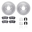 WFWH1-03040 Rear Brake Disc and Pad Kit, Plain Surface, 305 mm, Ceramic, R1 eLINE Silver Rotors with Ceramic Pads Series
