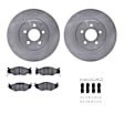 WFWH1-39021 Front Brake Disc and Pad Kit, Plain Surface, 305 mm, Ceramic, R1 eLINE Silver Rotors with Ceramic Pads Series