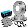 WFWH1-40015 Front Brake Disc and Pad Kit, Plain Surface, 356 mm, Ceramic, R1 eLINE Silver Rotors with Ceramic Pads Series