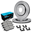 WFWH1-40061 Front Brake Disc and Pad Kit, Plain Surface, 330 mm, Ceramic, R1 eLINE Silver Rotors with Ceramic Pads Series