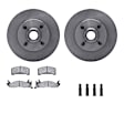 WFWH1-54042 Front Brake Disc and Pad Kit, Plain Surface, 279 mm, Ceramic, R1 eLINE Silver Rotors with Ceramic Pads Series