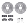 WFWH1-75001 Front Brake Disc and Pad Kit, Plain Surface, 279 mm, Ceramic, R1 eLINE Silver Rotors with Ceramic Pads Series