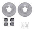 WFWH1-76006 Front Brake Disc and Pad Kit, Plain Surface, 267 mm, Ceramic, R1 eLINE Silver Rotors with Ceramic Pads Series
