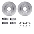 WFWH1-80081 Front Brake Disc and Pad Kit, Plain Surface, 279 mm, Ceramic, R1 eLINE Silver Rotors with Ceramic Pads Series