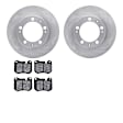 WFWN1-02010 Front Brake Disc and Pad Kit, Plain Surface Ceramic R1 eLINE Silver Rotors with Ceramic Pads Series