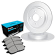 WFWN1-14003 Front Brake Disc and Pad Kit, Plain Surface, 274 mm, Ceramic, R1 eLINE Silver Rotors with Ceramic Pads Series