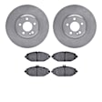 WFWN1-63026 Front Brake Disc and Pad Kit, Plain Surface, 343 mm, Ceramic, R1 eLINE Silver Rotors with Ceramic Pads Series