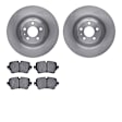 WFWN1-73007 Rear Brake Disc and Pad Kit, Plain Surface, 356 mm, Ceramic, R1 eLINE Silver Rotors with Ceramic Pads Series