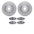 WFWN1-74026 Front Brake Disc and Pad Kit, Plain Surface, 340 mm, Ceramic, R1 eLINE Silver Rotors with Ceramic Pads Series
