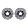 WGPN1-07001 Front Brake Disc, Cross-drilled and Slotted, 257 mm, 1.4L, 4Cyl, eLINE Black Series