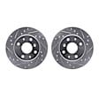 WGPN1-19001 Front Brake Disc, Cross-drilled and Slotted, 267 mm, 1.3L, 4Cyl, eLINE Black Series