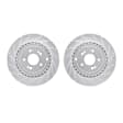 WGPN1-21025 Rear Brake Disc, Cross-drilled and Slotted,, eLINE Black Series