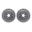 WGPN1-21025 Rear Brake Disc, Cross-drilled and Slotted,, eLINE Black Series