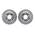 WGPN1-31111 Rear Brake Disc, Cross-drilled and Slotted, 282 mm, 2.3L, 4Cyl, eLINE Black Series