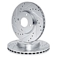 WGPN1-50001 Front Brake Disc, Cross-drilled and Slotted, 267 mm, eLINE Black Series