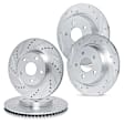 WGPN2-59054 Front and Rear Brake Disc, Cross-drilled and Slotted, Front - 282 mm, Rear - 254 mm, eLINE Black Series