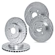 WGPN2-67004 Front and Rear Brake Disc, Cross-drilled and Slotted, Front - 269 mm, Rear - 267 mm, eLINE Black Series