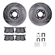 WGWH1-03076 Front Brake Disc and Pad Kit, 345 mm, Ceramic
