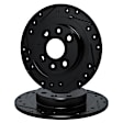 WHPN1-07000 Front Brake Disc, Cross-drilled and Slotted,, eLINE Black Series