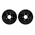 WHPN1-21008 Front Brake Disc, Cross-drilled and Slotted, 279 mm, 2.0L, 4Cyl, eLINE Black Series