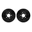 WHPN1-27016 Front Brake Disc, Cross-Drilled, 292 mm
