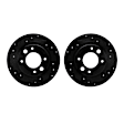 WHPN1-28005 Rear Brake Disc, Cross-Drilled, 272 mm
