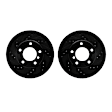 WHPN1-31025 Front Brake Disc, Cross-drilled and Slotted, 305 mm, eLINE Black Series