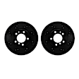 WHPN1-31045 Front Brake Disc, Cross-drilled and Slotted, 325 mm, eLINE Black Series