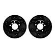 WHPN1-31050 Front Brake Disc, Cross-drilled and Slotted, 330 mm, eLINE Black Series