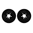 WHPN1-31107 Rear Brake Disc, Cross-drilled and Slotted, 345 mm, eLINE Black Series