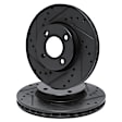 WHPN1-39012 Front Brake Disc, Cross-Drilled, 267 mm