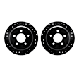 WHPN1-42033 Rear Brake Disc, Cross-drilled and Slotted, 305 mm, eLINE Black Series