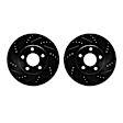 WHPN1-45008 Front Brake Disc, Cross-Drilled, 312 mm