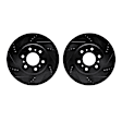 WHPN1-52004 Front Brake Disc, Cross-drilled and Slotted, 305 mm, eLINE Black Series