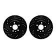 WHPN1-54135 Front Brake Disc, Cross-drilled and Slotted, 325 mm, eLINE Black Series
