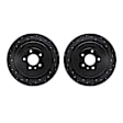 WHPN1-54241 Rear Brake Disc, Cross-drilled and Slotted, 363 mm, 5.8L, 8Cyl, eLINE Black Series