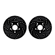 WHPN1-59003 Front Brake Disc, Cross-Drilled, 305 mm