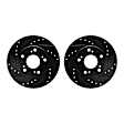 WHPN1-59015 Front Brake Disc, Cross-Drilled, 274 mm