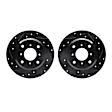 WHPN1-59049 Rear Brake Disc, Cross-drilled and Slotted, 267 mm, eLINE Black Series
