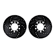 WHPN1-63015 Front Brake Disc, Cross-drilled and Slotted, 279 mm, eLINE Black Series