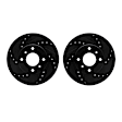 WHPN1-67003 Front Brake Disc, Cross-Drilled, 279 mm