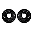 WHPN1-67027 Front Brake Disc, Cross-drilled and Slotted, 279 mm, eLINE Black Series