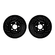WHPN1-73028 Front Brake Disc, Cross-drilled and Slotted, 356 mm, 3.0L, 6Cyl, eLINE Black Series