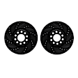 WHPN1-74031 Front Brake Disc, Cross-Drilled, 320 mm, 4.0L, 8Cyl