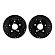 WHPN1-76068 Front Brake Disc, Cross-drilled and Slotted, 267 mm, eLINE Black Series