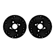 WHPN1-76151 Rear Brake Disc, Cross-Drilled, 267 mm, 1.5L, 4Cyl
