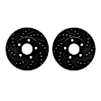 WHPN1-92045 Front Brake Disc, Cross-drilled and Slotted, 290 mm, 2.5L, 4Cyl, eLINE Black Series