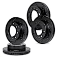 WHPN2-54034 Front and Rear Brake Disc, Cross-drilled and Slotted, 356 mm, eLINE Black Series