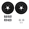 WHTH1-31105 Front Brake Disc and Pad Kit, Black, Cross-drilled and Slotted, 356 mm, Ceramic, R1 eLINE Black Rotors with European Ceramic Pads Series